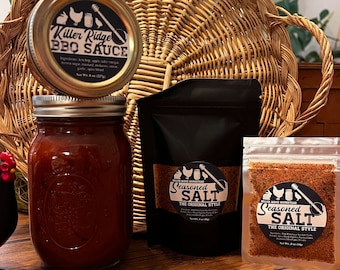 Combo Pack | Killer Ridge BBQ Sauce and Seasoned Salt | Multiple Sizes Available | Small Batch