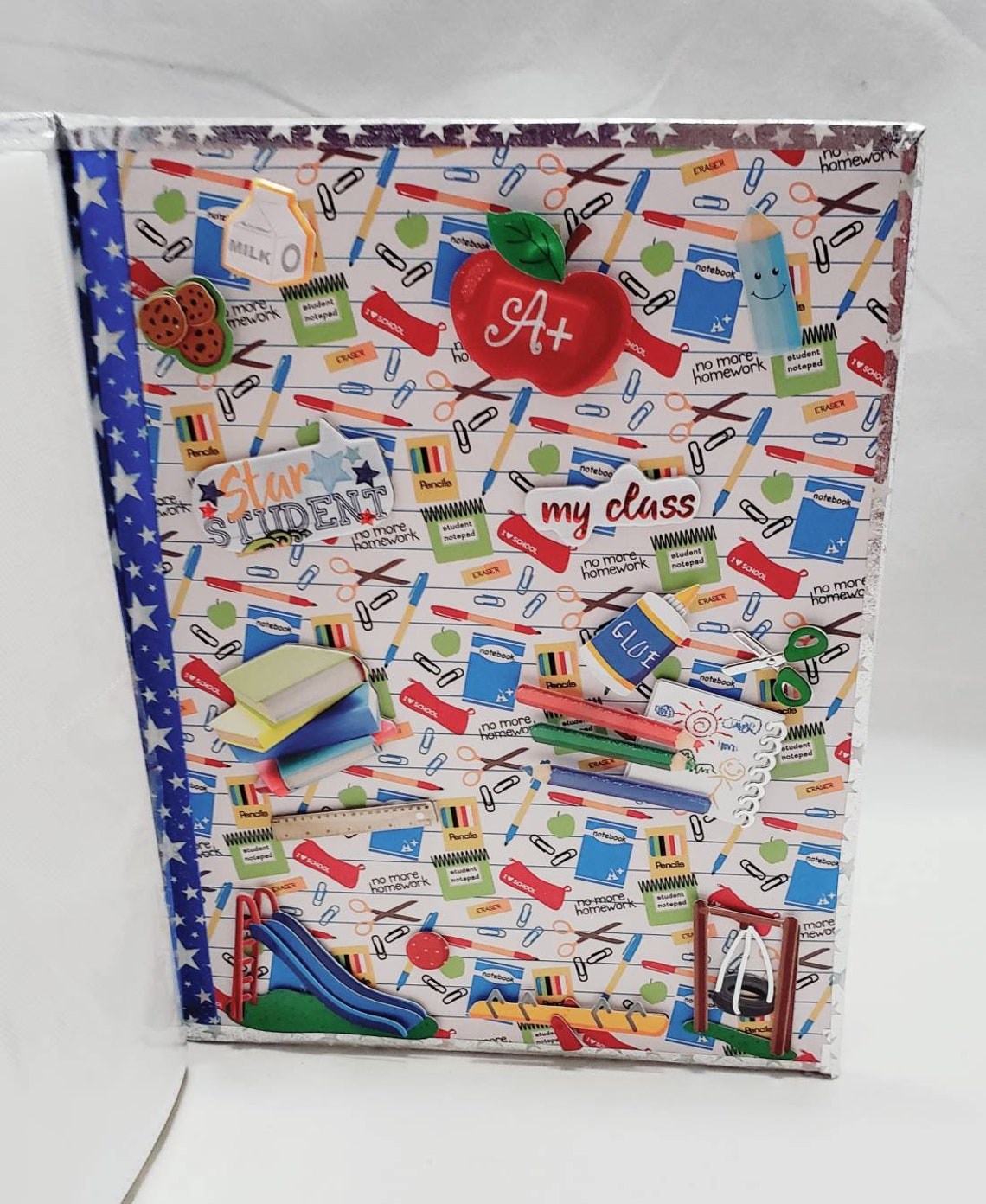 First day of school photo album Kindergarten photo album | Etsy