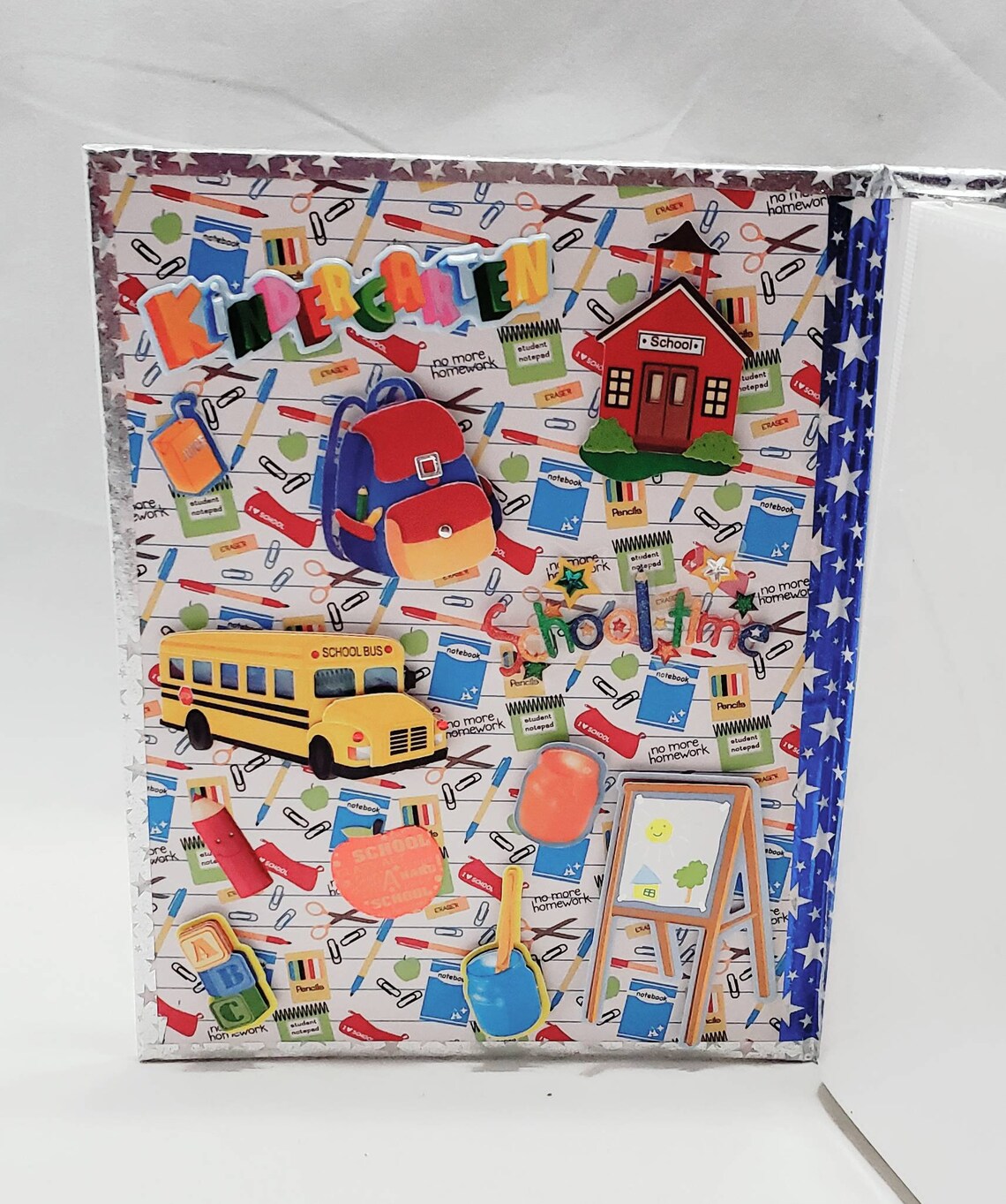 First day of school photo album Kindergarten photo album | Etsy