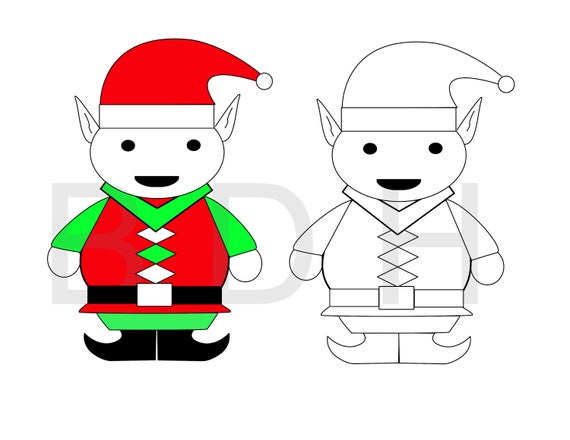 Download Free Christmas Elf Vector Editable Svg Jpg Pdf Affinitydesign Etsy SVG DXF Cut File