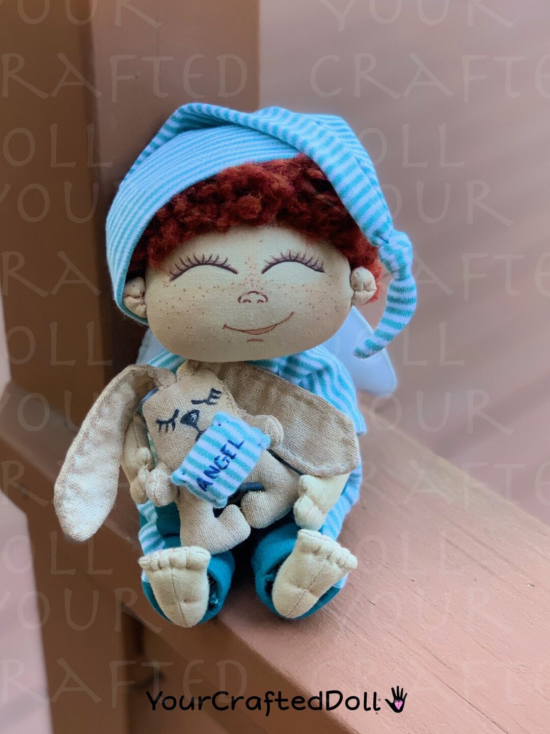 Sleepyhead Solar Angel Sanja With Bunny Toy - Etsy