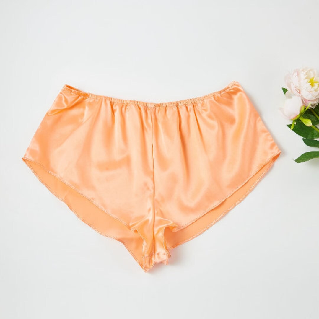 Silk French Knickers | Custom Size Handmade | Melon Shell | 19 Momme ...