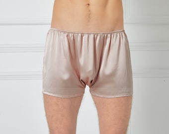 Dusty Rose Pure Mulberry Silk Men's Trunks | Low Rise | 19 Momme | Soar Collection