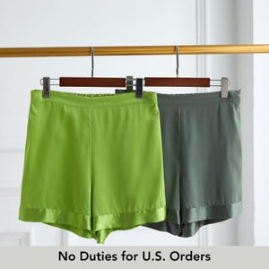 Custom Made Pure Mulberry Silk Shorts | High-Waisted | 19 Momme | Soar Collection