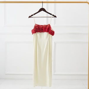 Custom Silk Slip Dress &quot;Victoria&quot; | Cowl Neck Knee Length Party Dress with Adjustable Straps and Slits | Pure Mulberry Silk Wedding Dress