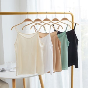 Custom Made Pure Mulberry Silk V-Neck Camisole | 19 Momme | Soar Collection