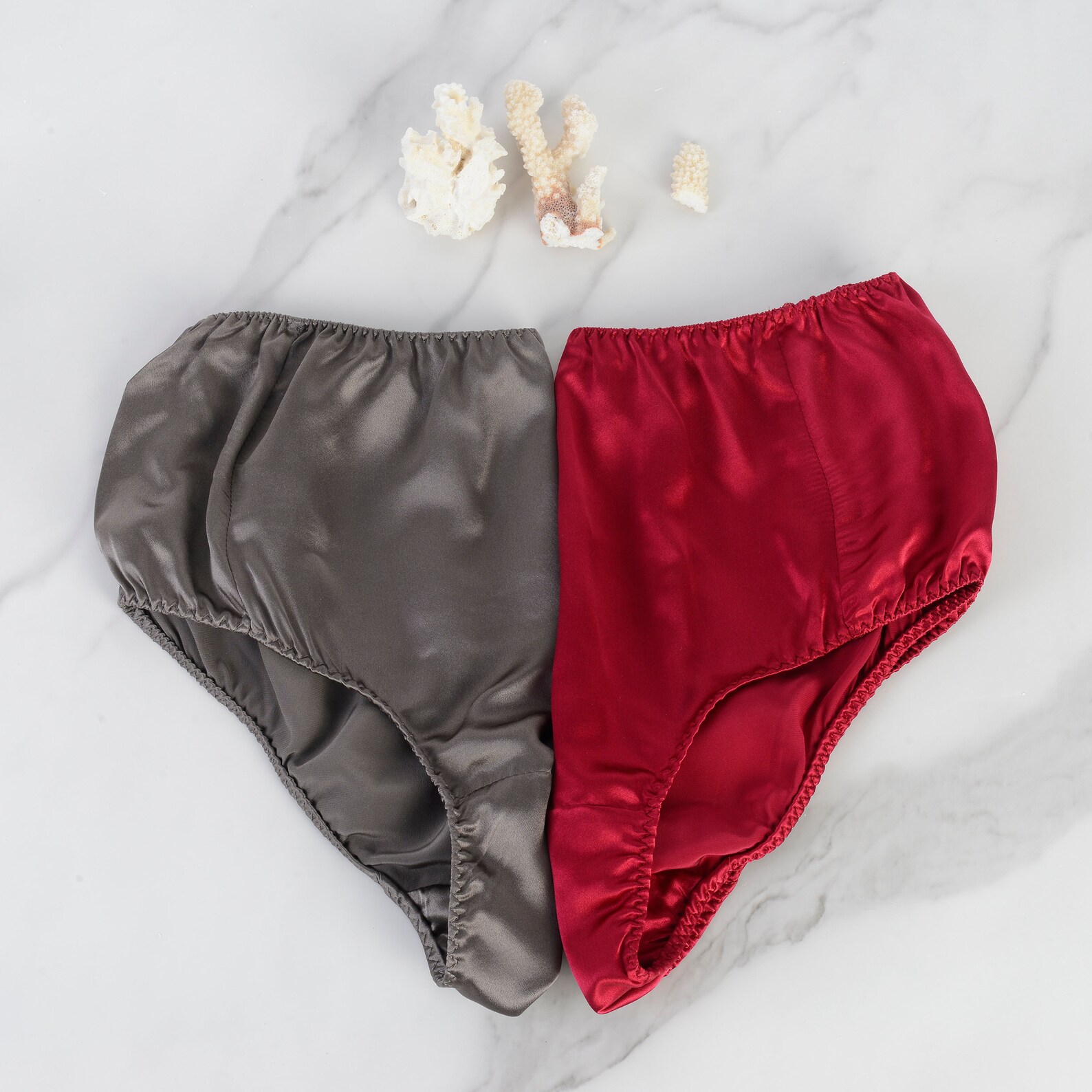 Set of 9 Pure Mulberry Silk French Cut Panties High Waist Etsy