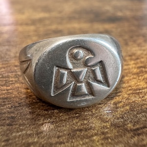 Bell Trading Post Ring Thunderbird - Etsy
