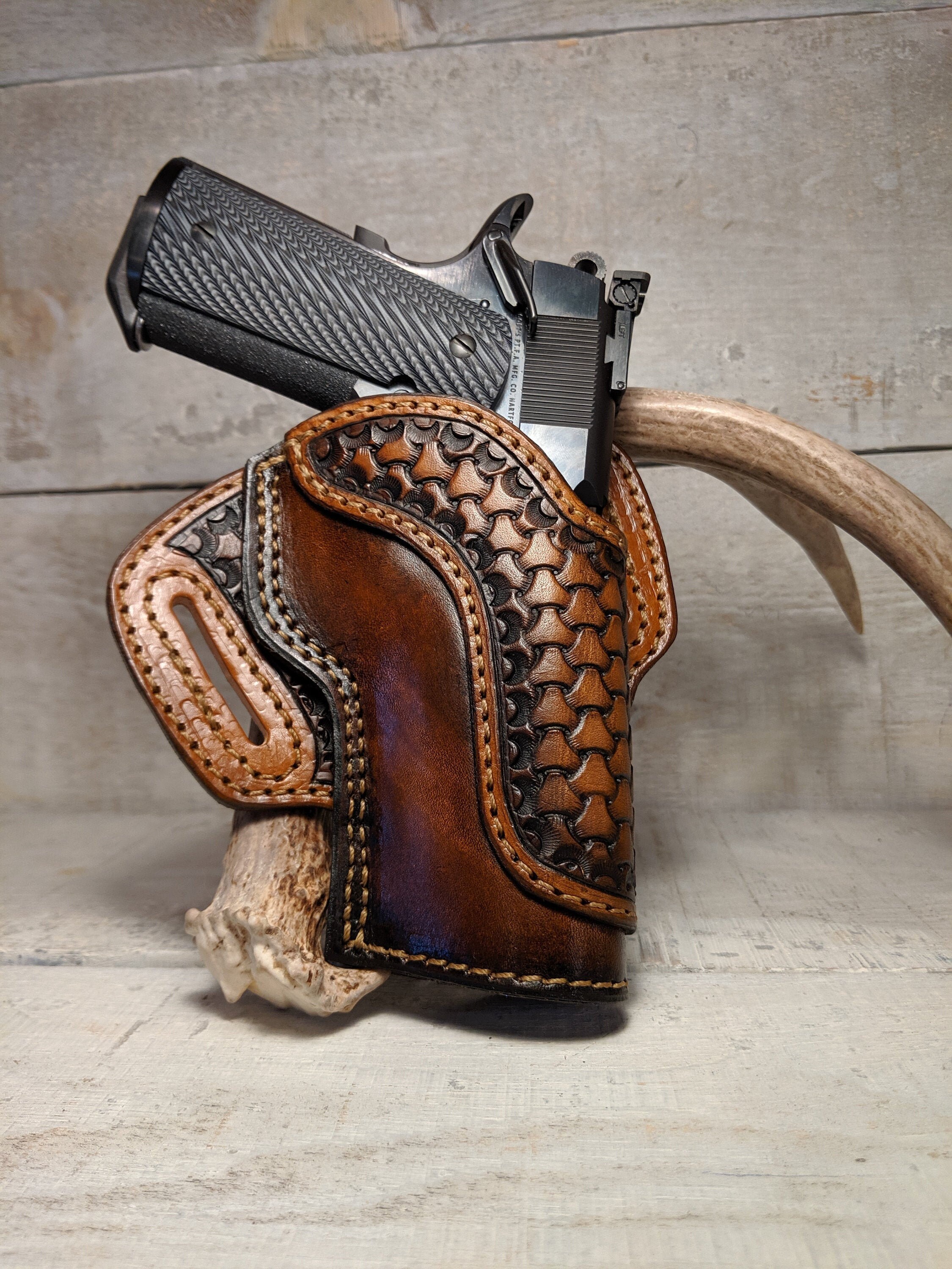 Handmade Open Top Leather Holster * SHIPS FREE in NORTHAMERICA!* Yes