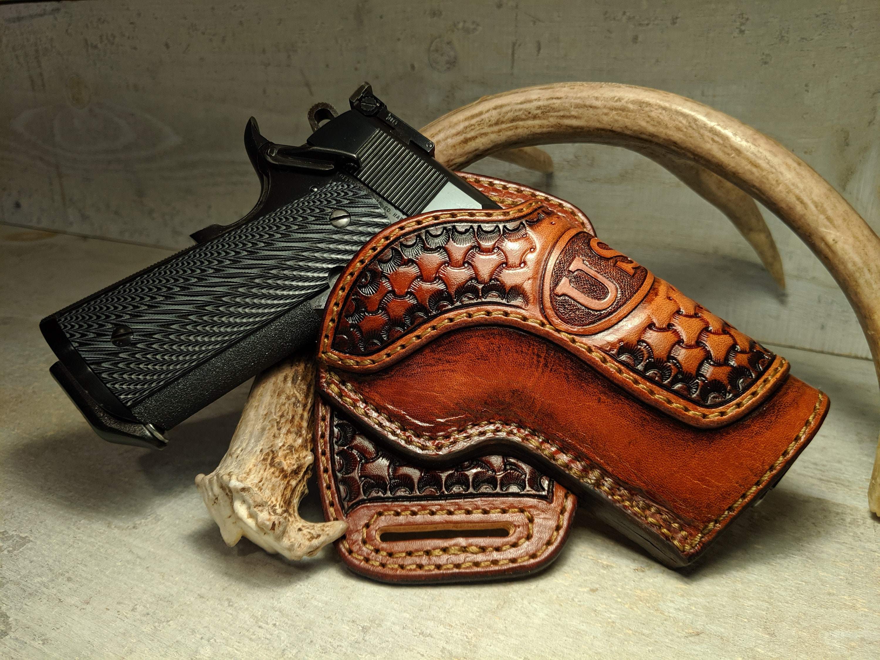 Bullseye SemiAutomatic Holster Leather Only 10 Pack