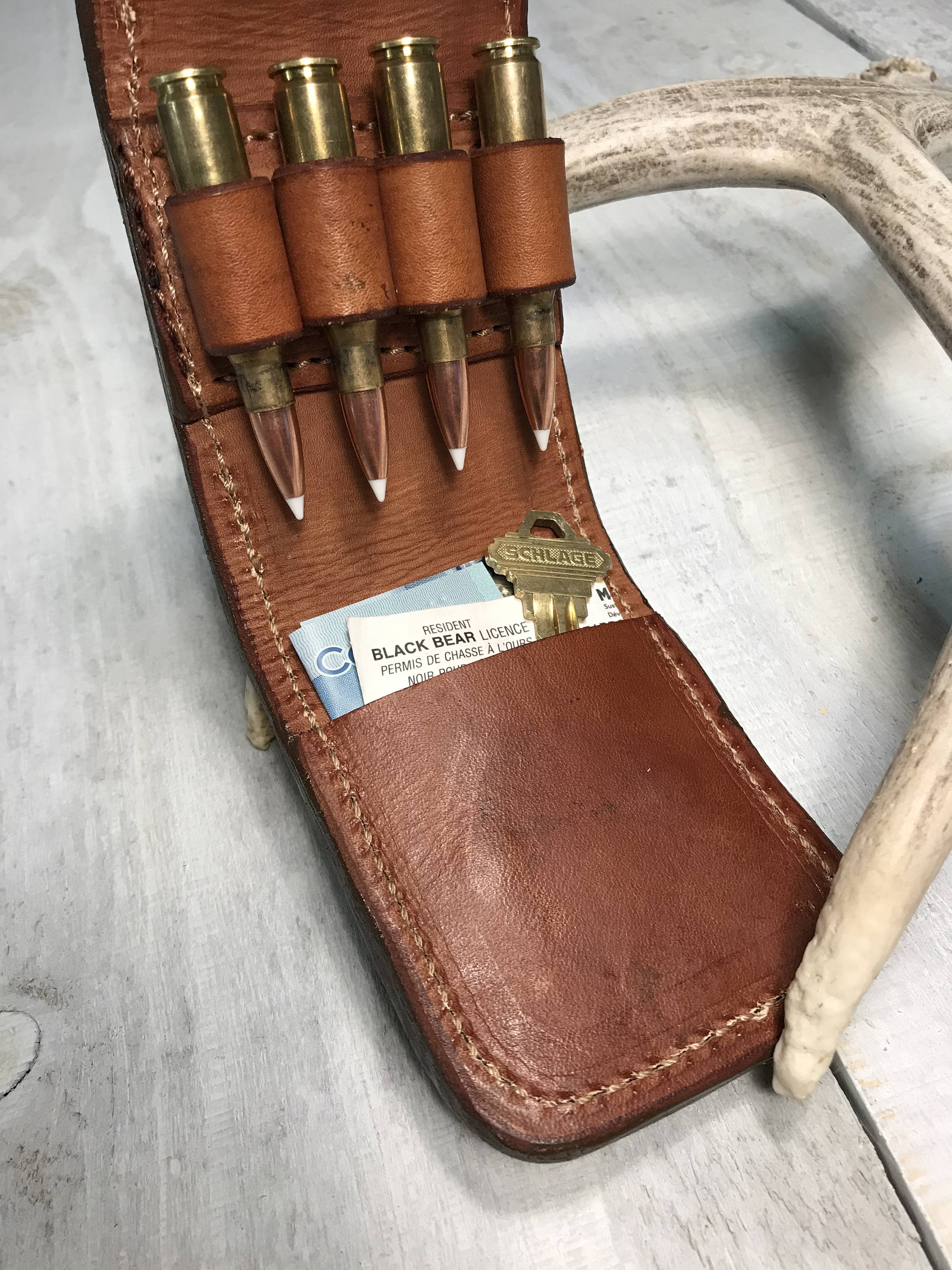 Deluxe Top Grain Hand Dyed Leather Hunters Cartridge Carrier Etsy