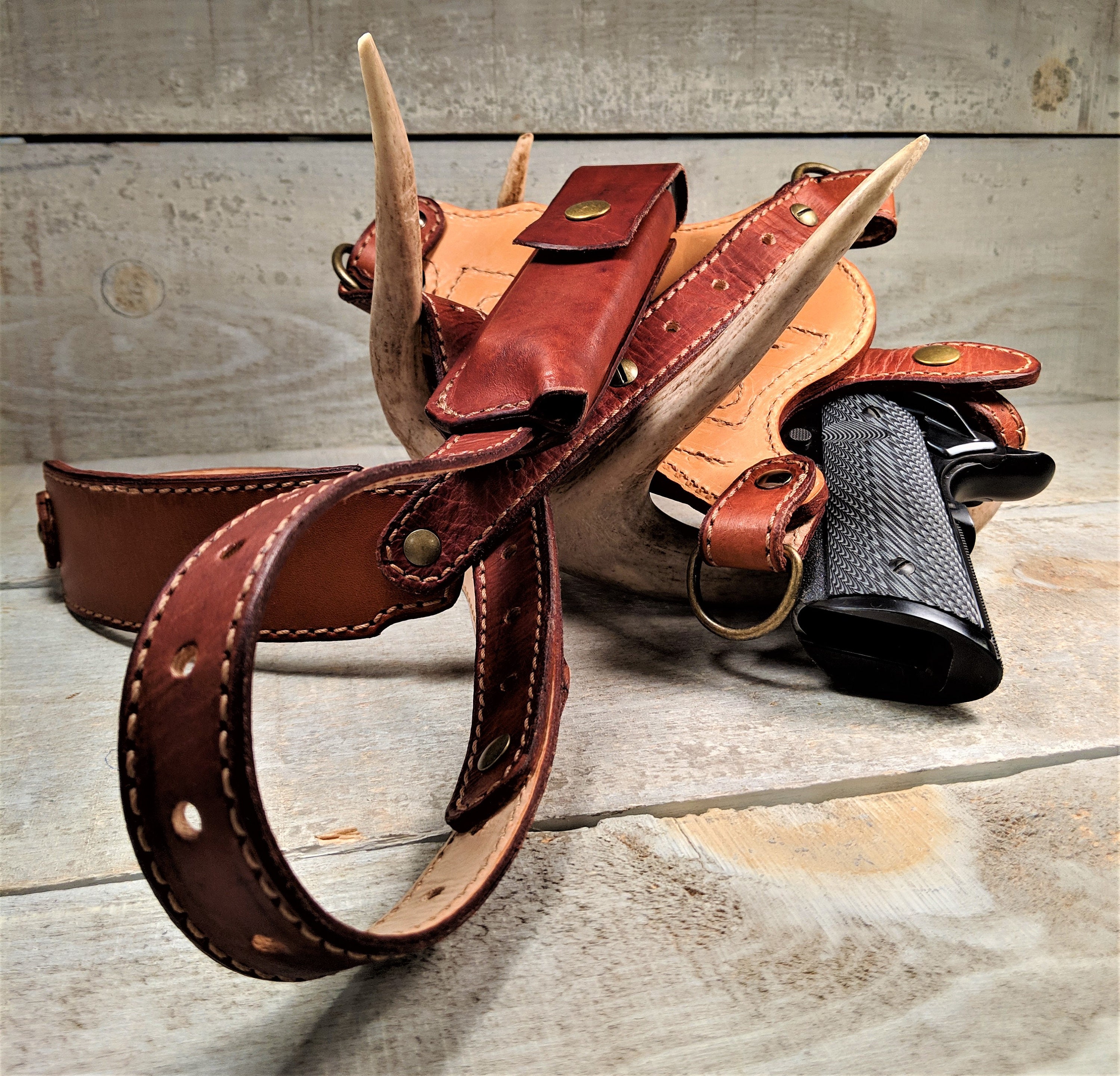 Handmade 1911 Leather Adjustable Chest Holster Etsy