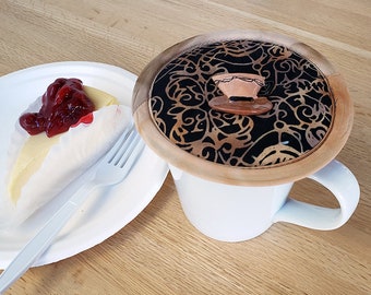 Custom Handmade Ceramic Mug Lid: Stoneware Coffee or Tea Cover - Etsy