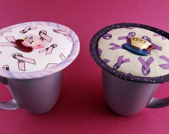 Keep coffee tea food hot - mug bowl lid cover - Koffee Kompanions