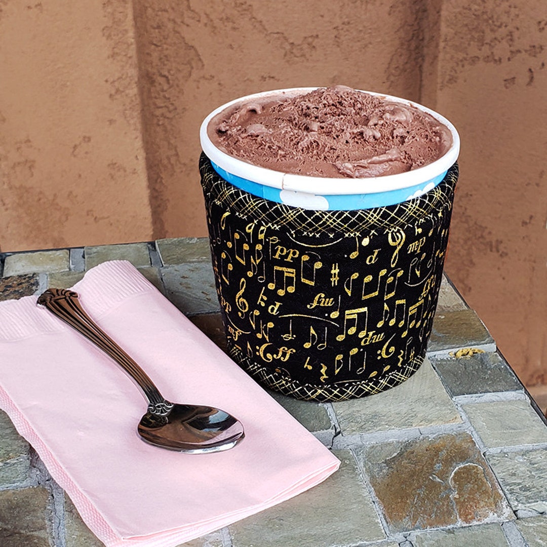 Ice Cream Cozy, Ice Cream Pint Cozy, Insulated Ice Cream Cozy, Insulated Ice Cream Sleeve, Pint