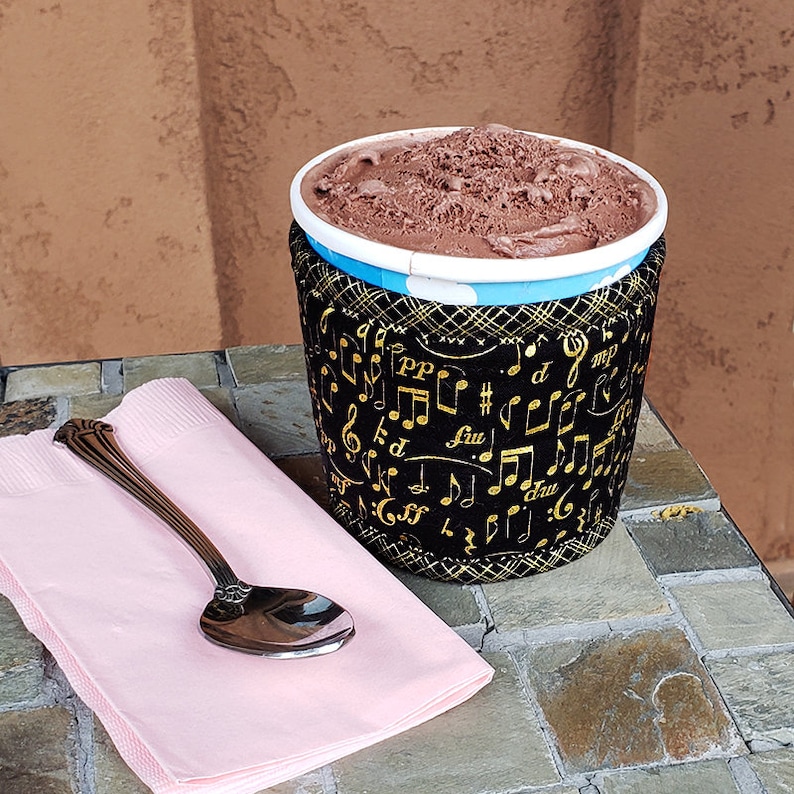 Ice Cream Cozy Ice Cream Pint Cozy Insulated Ice Cream Cozy Etsy