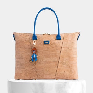 Bolso de mano de corcho convertible 3 en 1 natural y color, Bolso de mano de corcho natural, Múltiples formatos 3 en 1, Correa para bolso bandolera, corcho y piel
