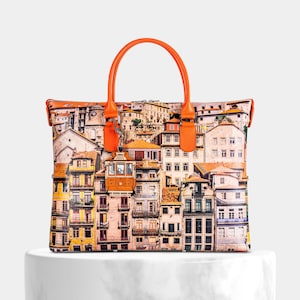 Bolso de corcho convertible 3 en 1 "Oporto", bolso de mano y bandolera de corcho, bolso de mano 3 en 1, múltiples formatos 3 en 1, corcho y piel