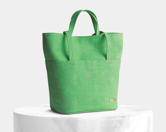 Minimalist Cork Tote Bag, Vegan Shoulder Bag, Made in Portugal