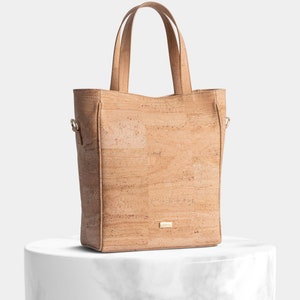 Bolso Tote Minimalista de Corcho, Corcho en Múltiples Colores, Bolso Tote Vegano para Mujer, Bolso de Mano de Corcho, Bolso de Mano para Mujer, Bolso Bandolera de Corcho