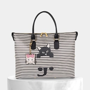 Bolso de mano de corcho convertible 3 en 1 "Gato", Bolso de mano de corcho y bandolera, Bolso de mano 3 en 1, múltiples formatos 3 en 1, corcho y piel