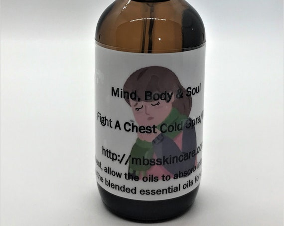 Fight Chest Congestion Naturally Spray/Rub 2-Ounce Spray Bottle