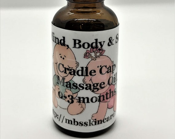 Cradle Cap Oil for Infants, Babies, Toddlers and Adults 1-Ounce Dropper Bottle