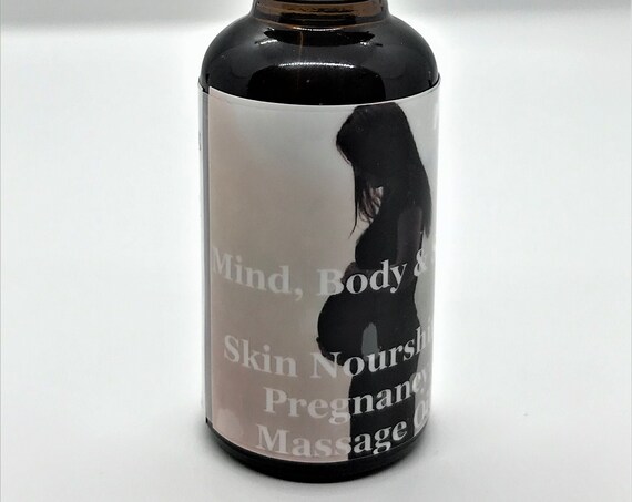 Skin Nourishing Pregnancy Massage Oil 1-ounce Dropper Bottle