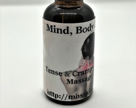 Tense & Cramped Muscle Massage Oil 1-ounce Dropper Bottle