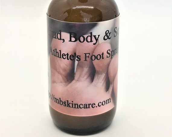 All-Natural Athlete's Foot Spray, Foot Fungus Treatment 2-Ounce Spray Bottle