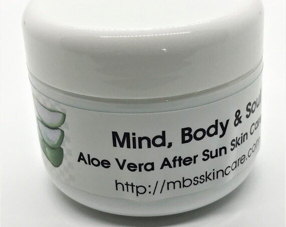 Aloe Vera After Sun Skin Care Salve, Sun Tan Salve, Sun Burn Salve 4-oz Jar