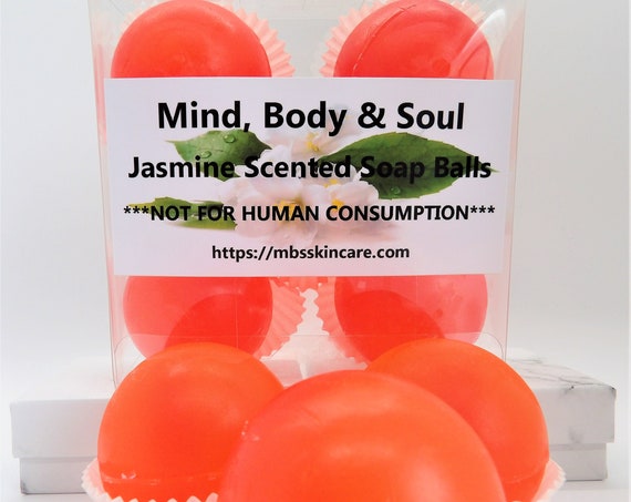 Jasmine Scented Soap Balls, Soap Marbles, 5 Pack Soap Balls