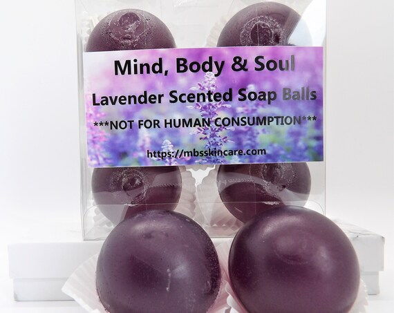 Lavender Scented Soap Balls, Soap Marbles, 5 Pack Soap Balls