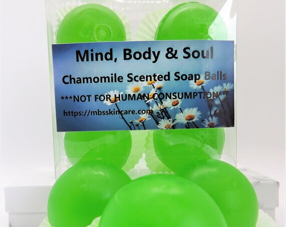 Chamomile Scented Soap Balls, Soap Marbles, 5 Pack Soap Balls