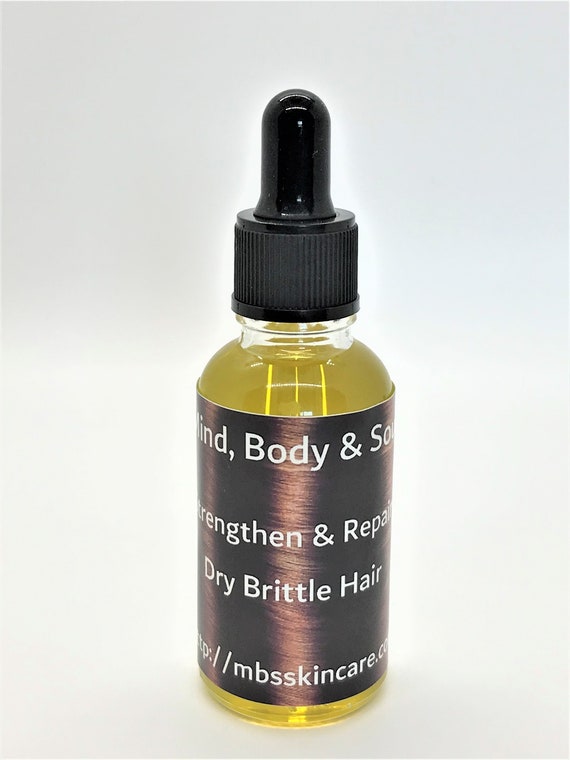 Strengthen & Repair Dry Brittle Hair, Oil Treatment 1-Ounce Dropper Bottle