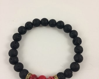 Lava beaded bracelet
