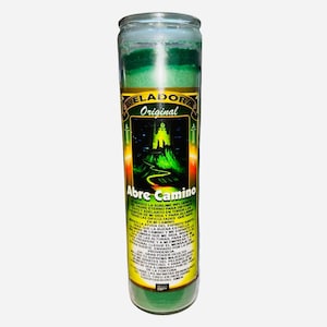 ABRE CAMINO Veladora Para el Exito Abundancia y Quita Obstaculos - Open Roads Fixed Candle For Money and Success Removes Obstacles