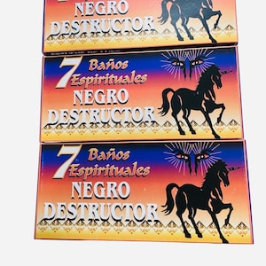 BLACK DESTRUCTOR - Black DESTROYER, 7 Geisterbäder und Seife, 7 spirituelle Bäder und Seife, gereinigt und Innereien