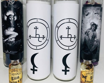 Sigil of Lilith 7 Day Devotional Ritual Candle