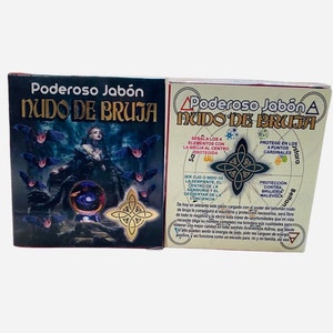 Jabon GITANA Nudo de Bruja Reversible - Witch&#39;s Knot Soap - limpia malas energias y Proteccion, clears bad energy and negativity