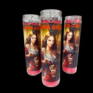 Pomba Gira Vela Ritual Roja, Veladora Preparada, Vela Hechizo Amorosa, Seducción, Dominación