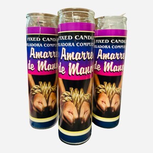 Amarre de Manos Veladora Para Quitar Amarres y Hechicerias, Vela de Mãos Amarradas para Freiar Feitiços.