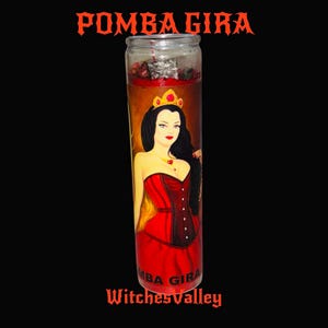 Pomba Gira Rote Ritualkerze, Veladora Preparada, Liebeszauberkerze, Verführung, Dominanz Maria Padilha