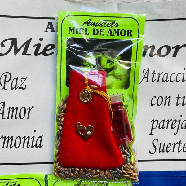MIEL DE AMOR Amuleto - Honey of Love Amulet Charm Love Attraction Amor Fidelidad