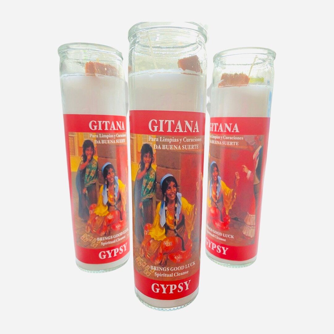 Gypsy Spiritual Cleanse Candle, La Gitana Limpias Y Curaciones Veladora