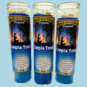 Limpia Total Veladora Preparada y Conjurada - Total Cleansing Fixed Candle Remove Negative Energy