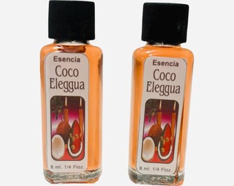 2PACK- COCO ELEGGUA Elegua Esencia Esoterica - Coconut Eleggua Spiritual Essence Santeria