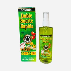DOBLE SUERTE RAPIDA Perfume Esoterico - Double Fast Luck Spiritual Cologne For Good Luck Buena Suerte Dinero