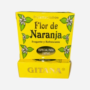 GITANA JABON Flor de Naranja Para Limpias, Curaciones y Trabajos Espirituales. Hekserij Remover Zeep