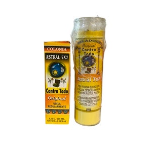 ASTRAL 7x7 Contra Todo Veladora + perfume - 7 x 7 Against All Fixed Candle + Perfume
